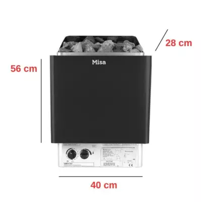 4,0 kW Sauna Sobası ( Üzerinden Kontrol )  - 3