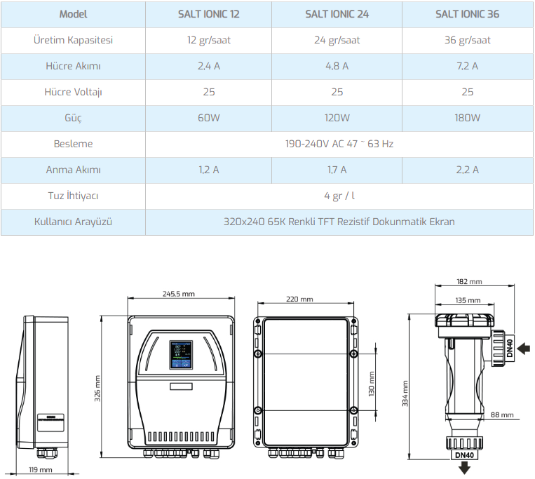 Salt Ionıc PR 24Gr/H Tuz Klor Jeneratörü - 2