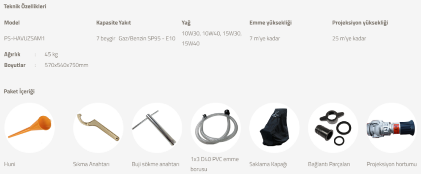 Havuzdan Yangın Söndürme Pompası - 6