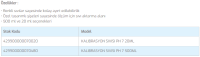 Kalibrasyon Sıvısı PH 7 20ML - 3