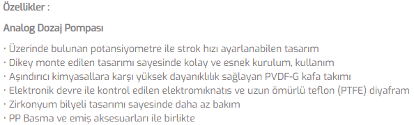 Nano A Analog Dozaj Pompası 5L/5B - 2