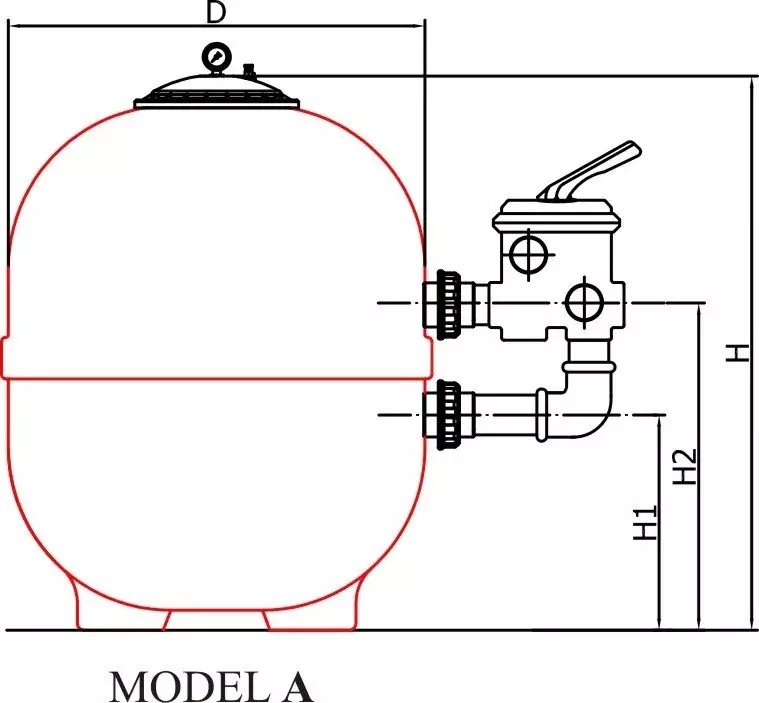 Ø760 mm Polyester Kum Filtresi - 2