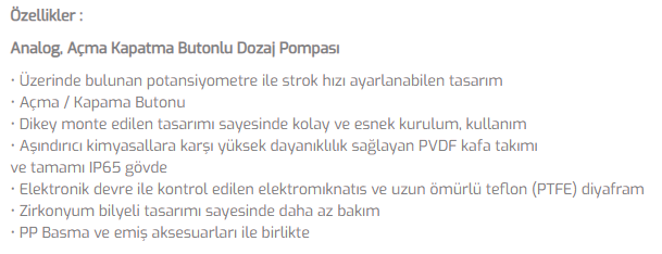 Optima Analog Dozaj Pompası 5L/10B - 2