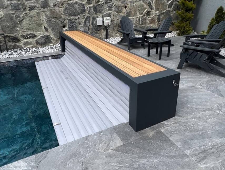 Prestige Açık Bank Tipi Havuz Üstü Panjur 4X8 MT - 1