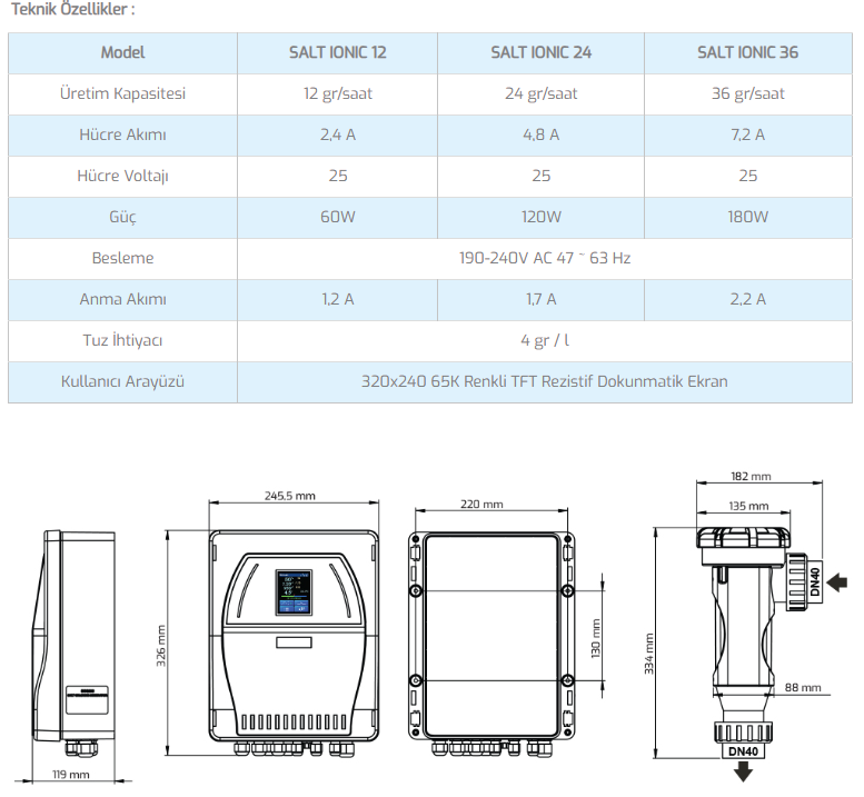 Salt Ionıc A 24 Gr/H Tuz Klor Jeneratörü - 2